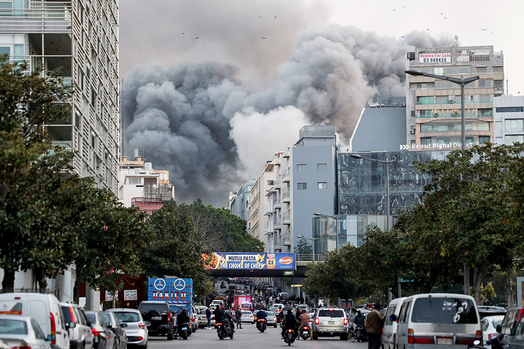 image Israel strikes central Beirut as war expands