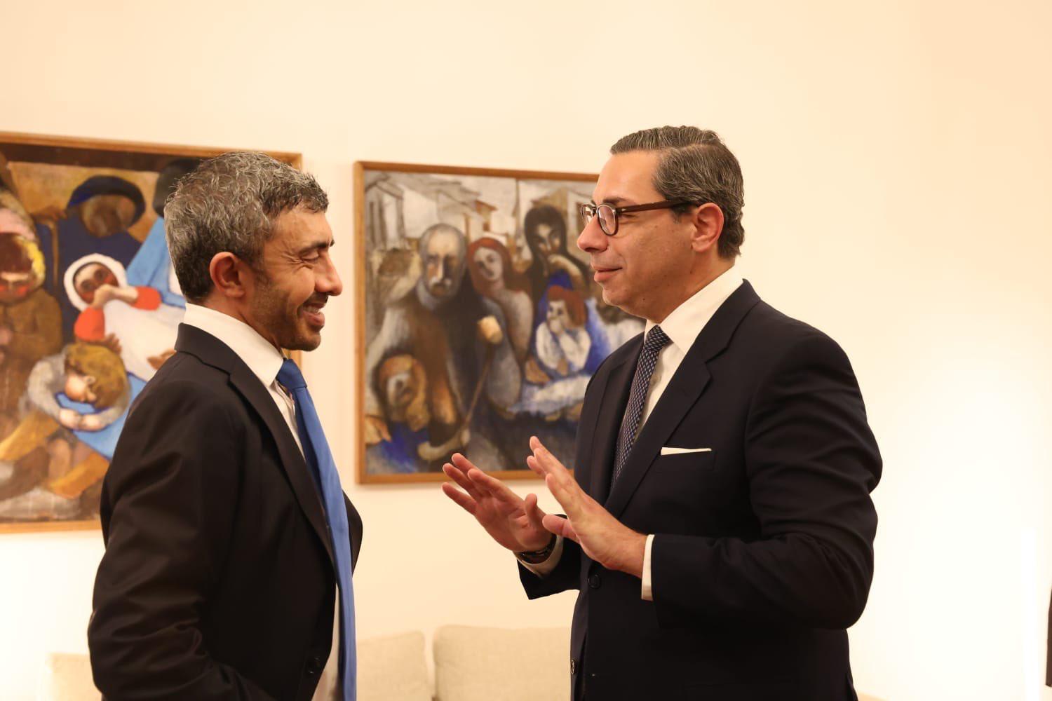 image Christodoulides, Kombos meet UAE foreign minister