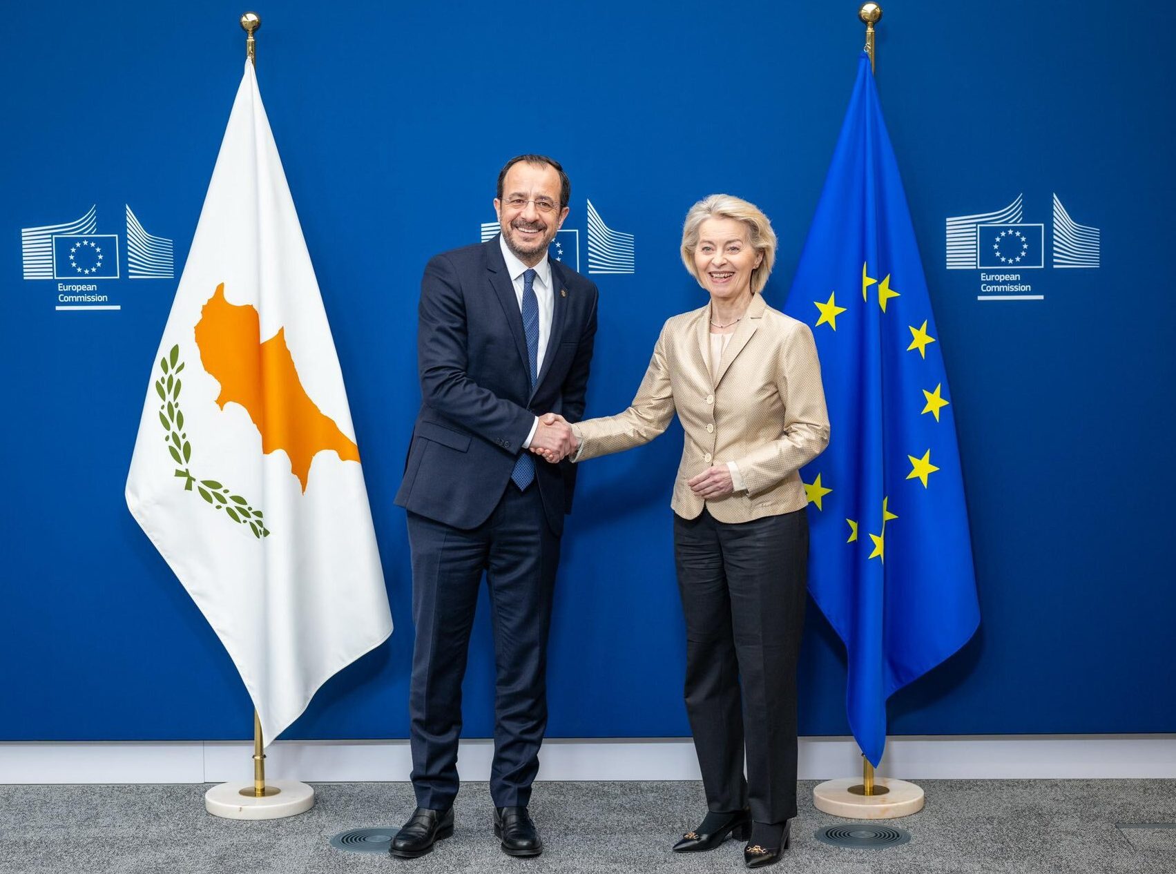 cover Von der Leyen reiterates EU solidarity with Cyprus amid ME war