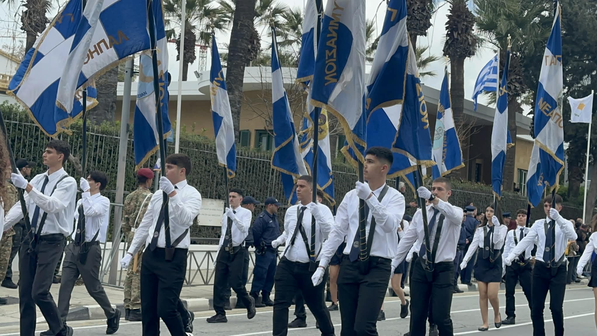 March 25, Greek independence day, independence war, Christodoulides, Greek embassy, Nicosia