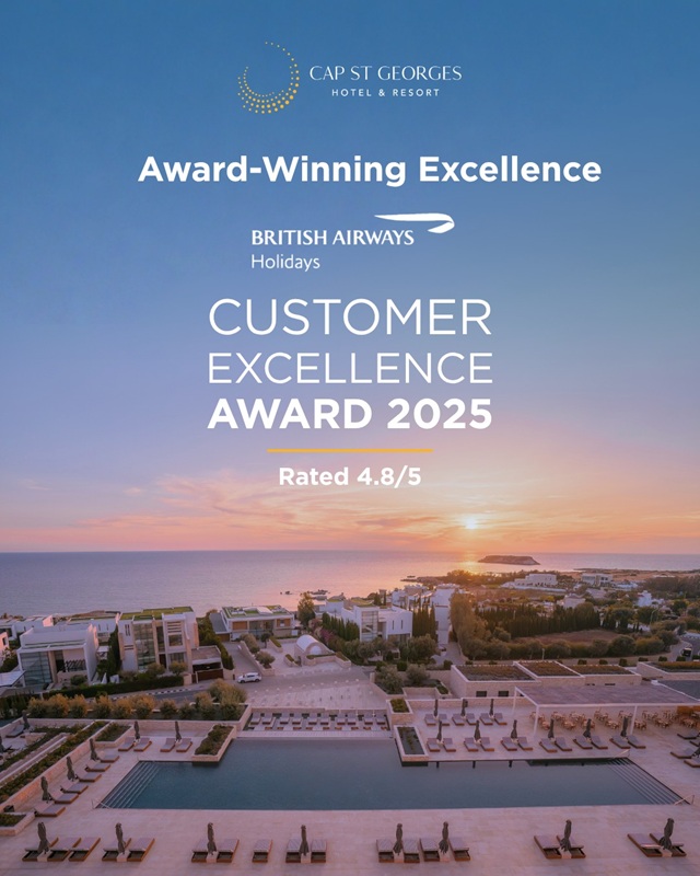 image Cap St Georges receives British Airways Holidays Customer Excellence Award 2025