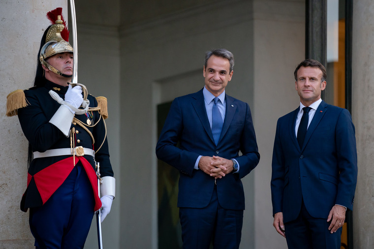 cover Macron, Mitsotakis in Cyprus on Monday