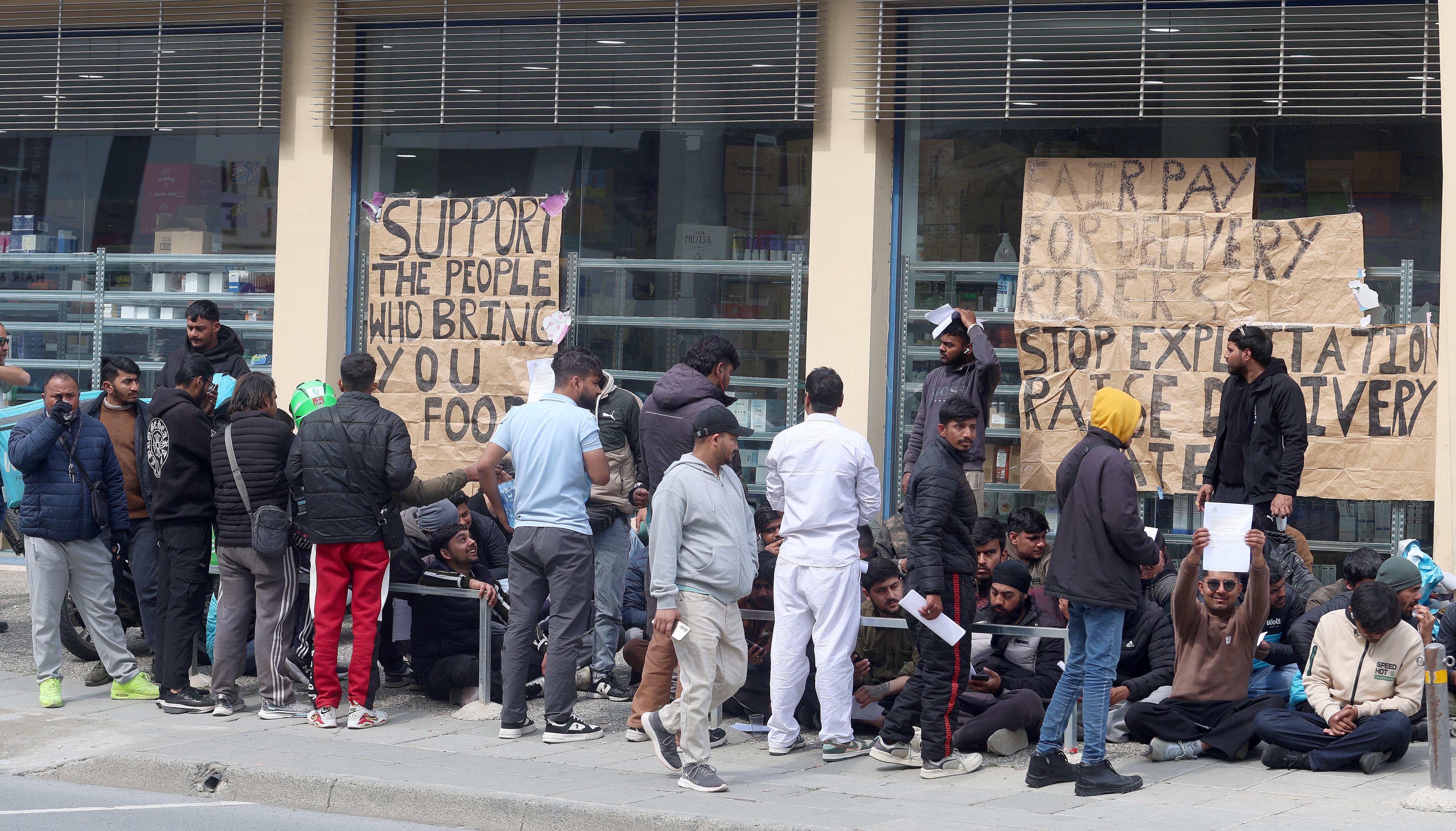 image Allegations of intimidation attempts against striking Wolt drivers