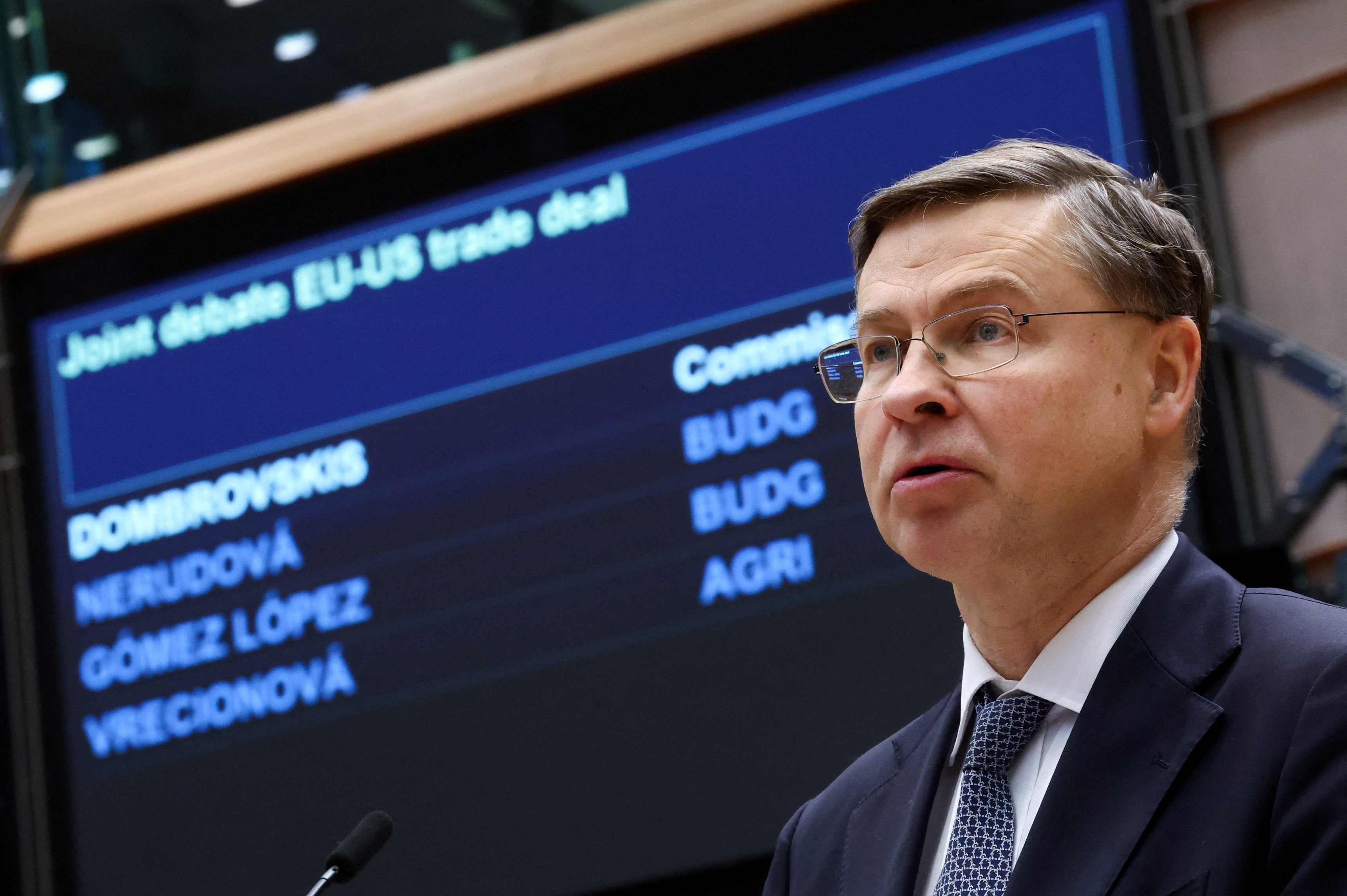 cover Iran war could mean stagflation for EU, Dombrovskis says