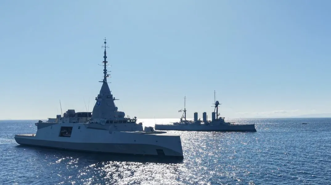 cover Greek frigates Kimon and Psara arrive in Cyprus
