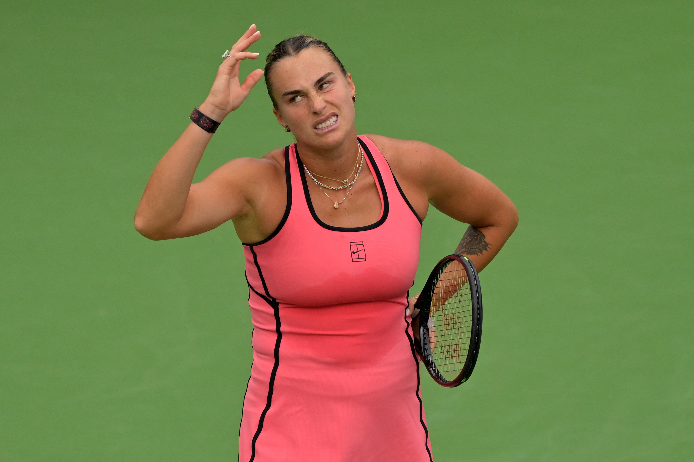 image Sabalenka says players must halt points for video reviews after Indian Wells controversy