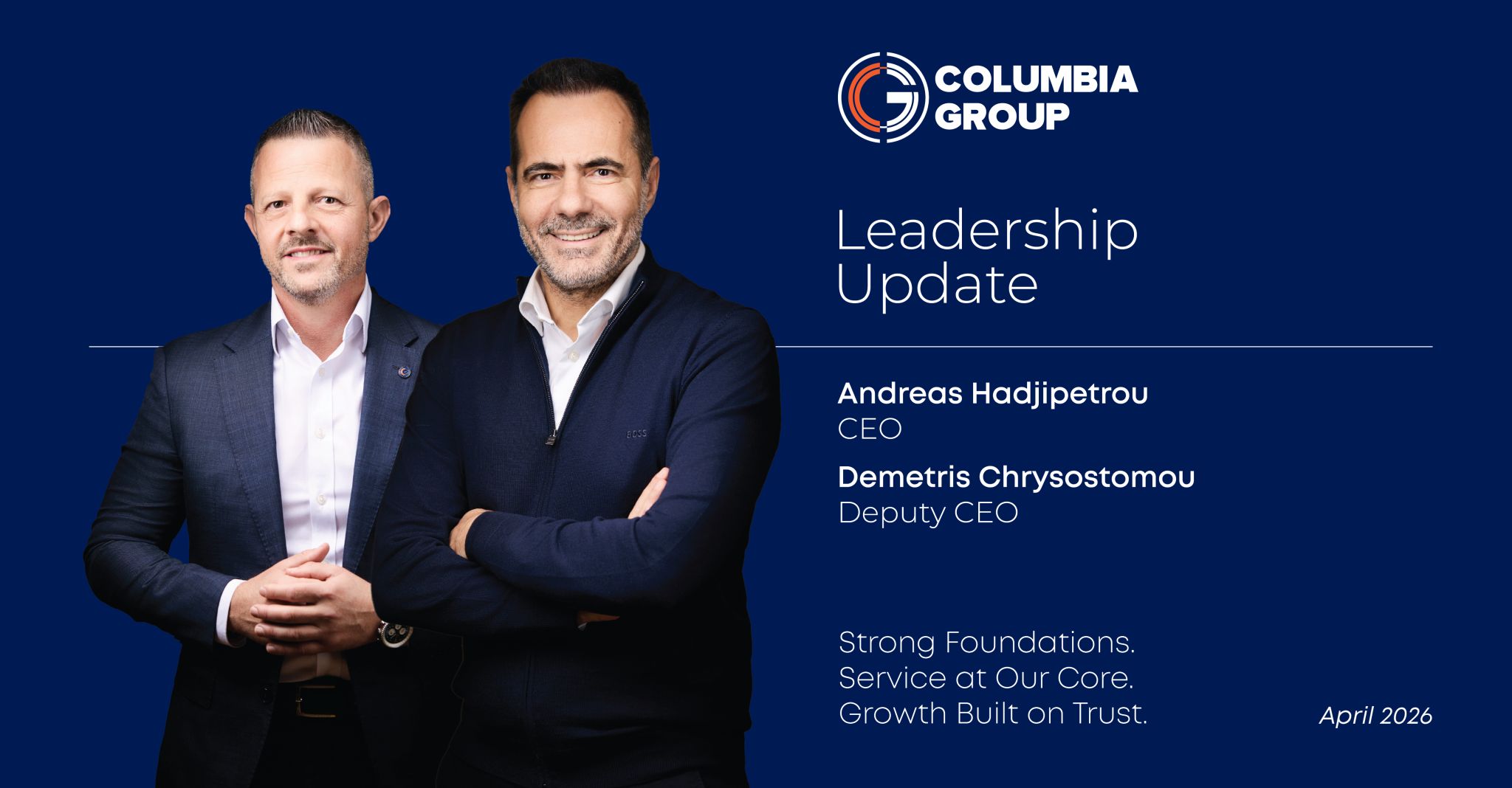 cover Columbia Group names Andreas Hadjipetrou new CEO 