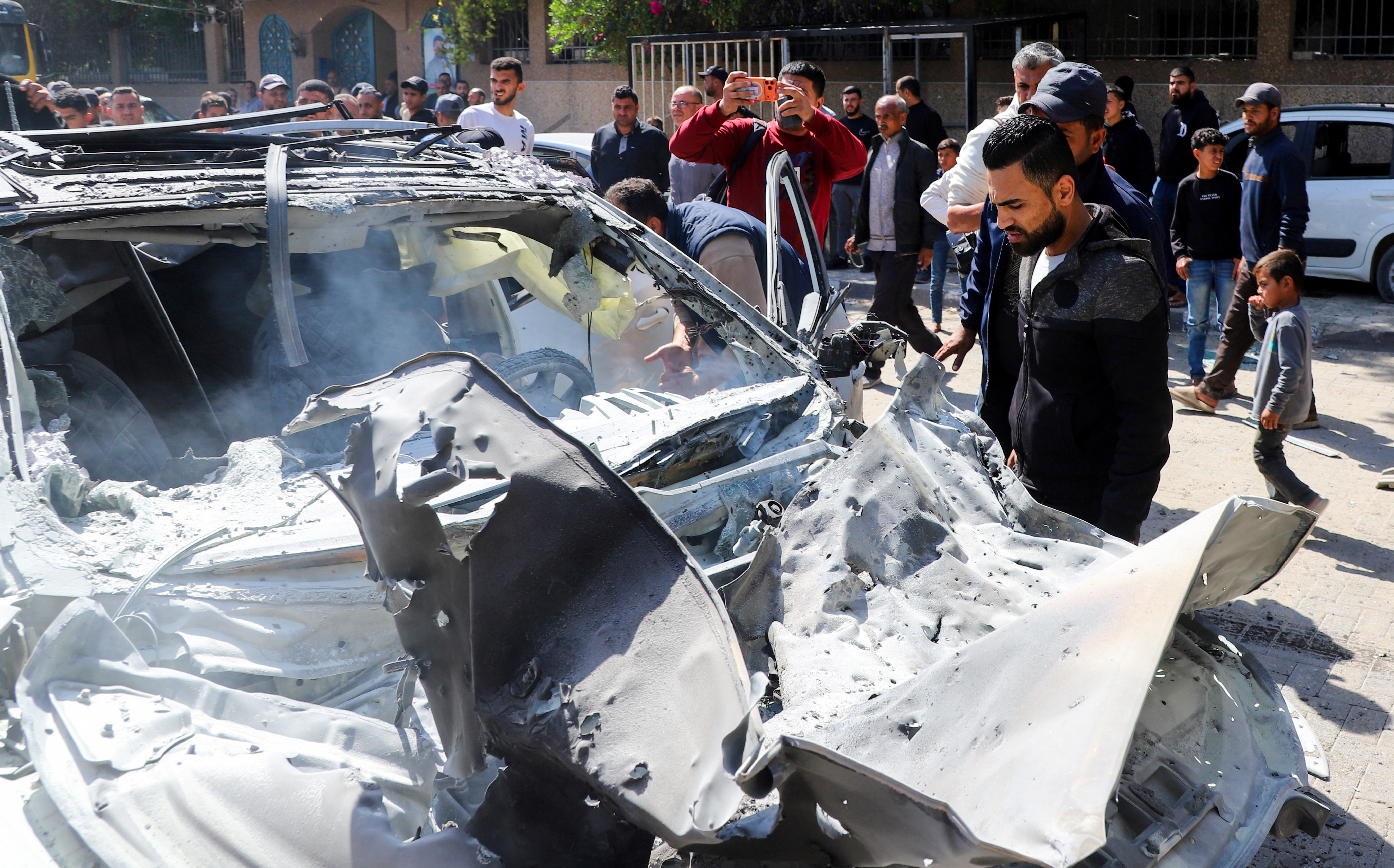 cover Israeli strikes on Gaza kill five, including nine-year-old boy, medics say