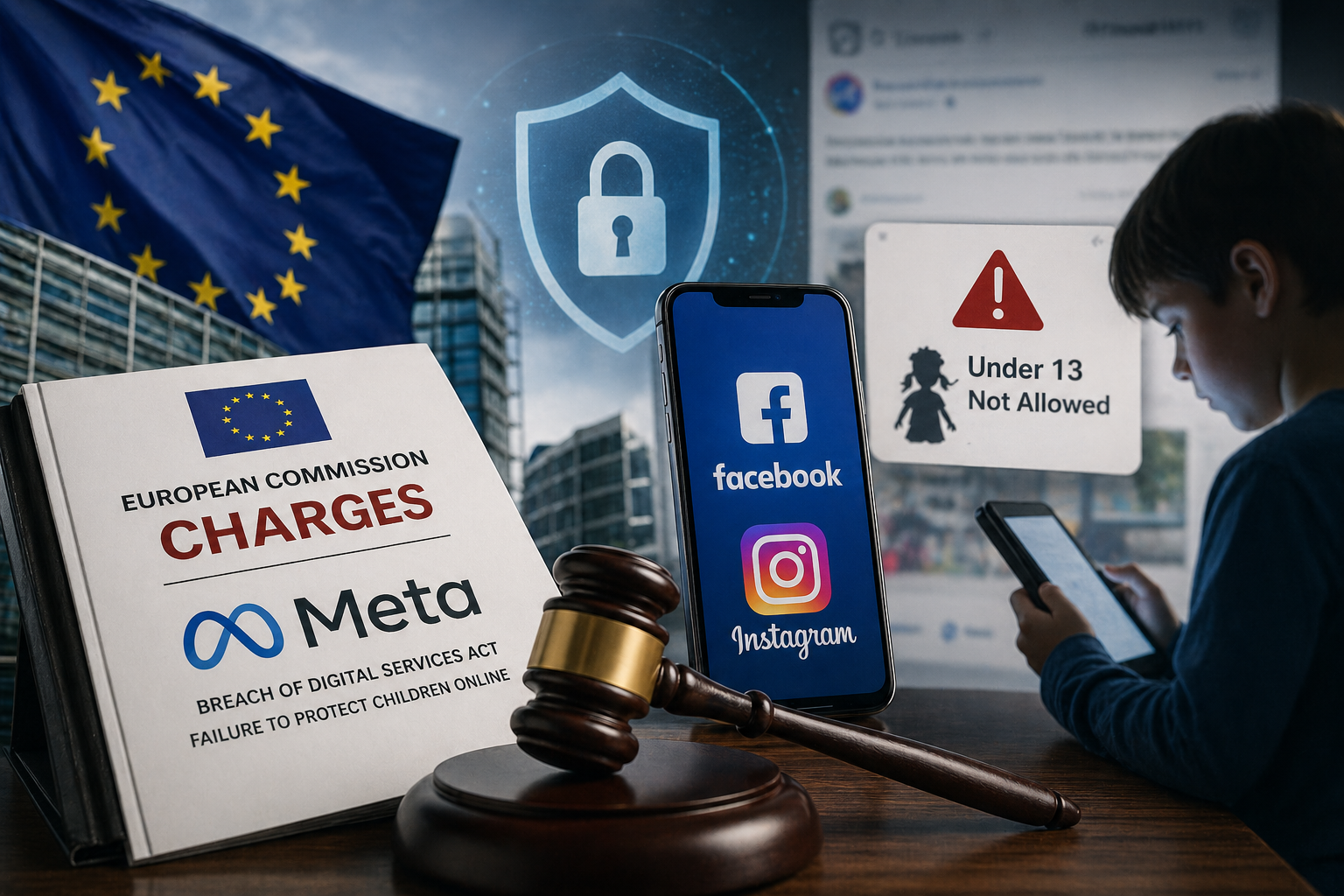 EU charges Meta platforms over child safety failures on Facebook and Instagram