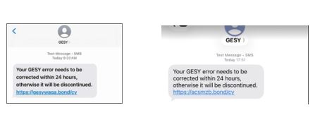 cover Gesy warns of scam SMS