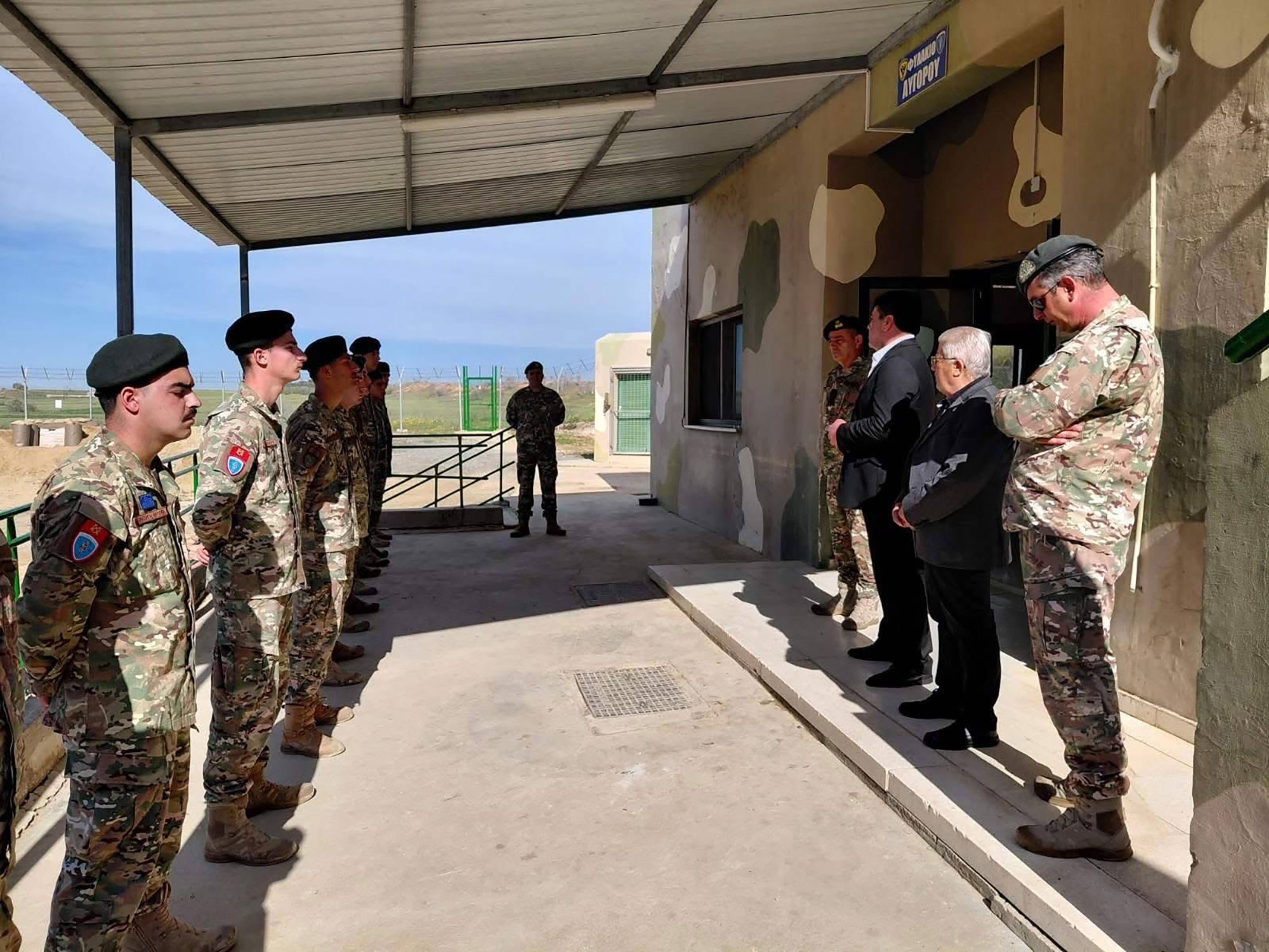 cover Ayia Napa mayor visits army camps ahead of Easter