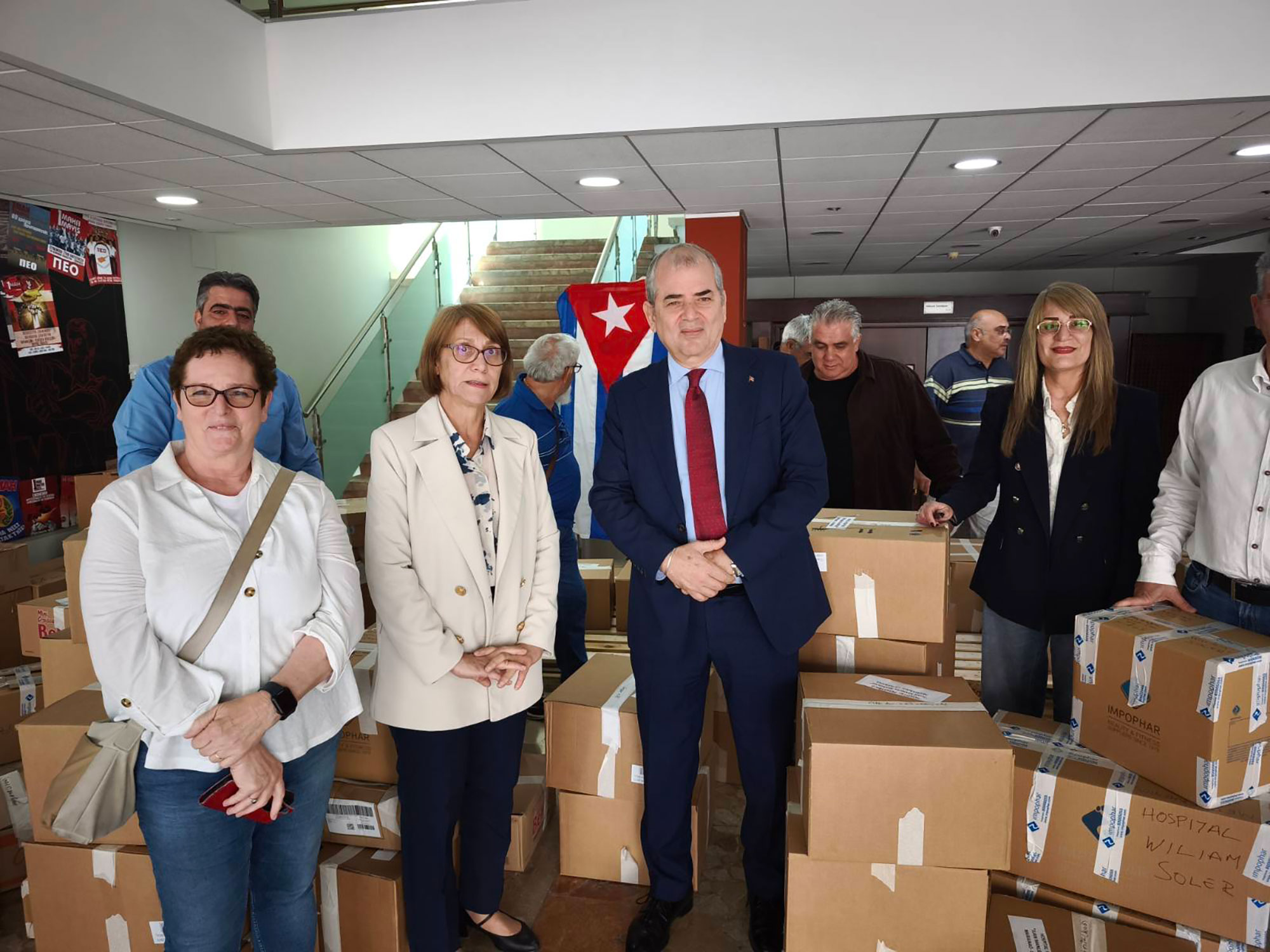 image Cypriot workers send aid to Cuba amid solidarity drive