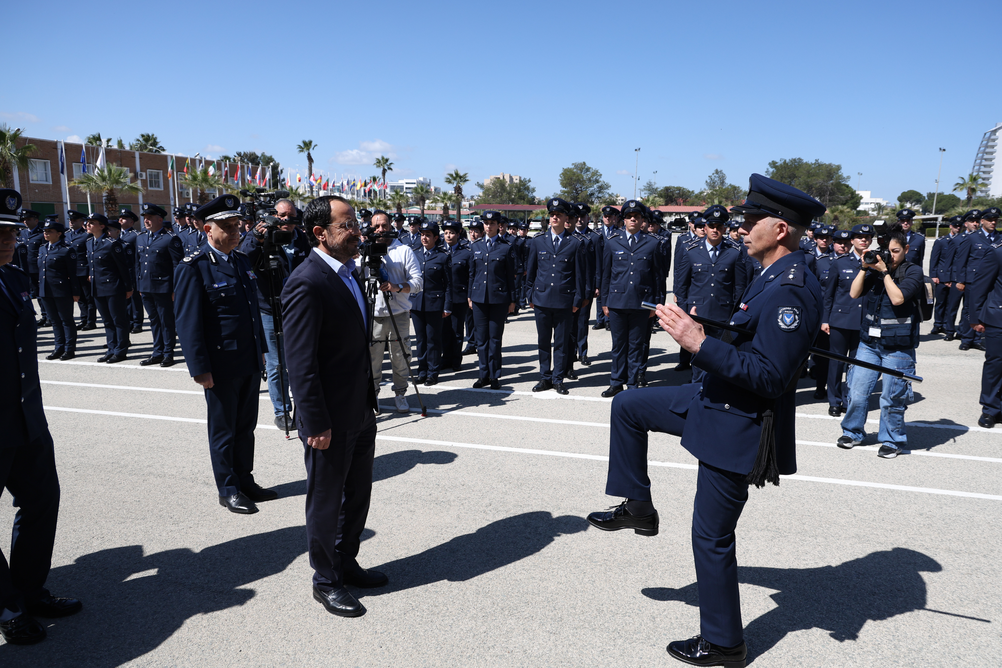 cover President stresses public safety during Easter visit to police academy