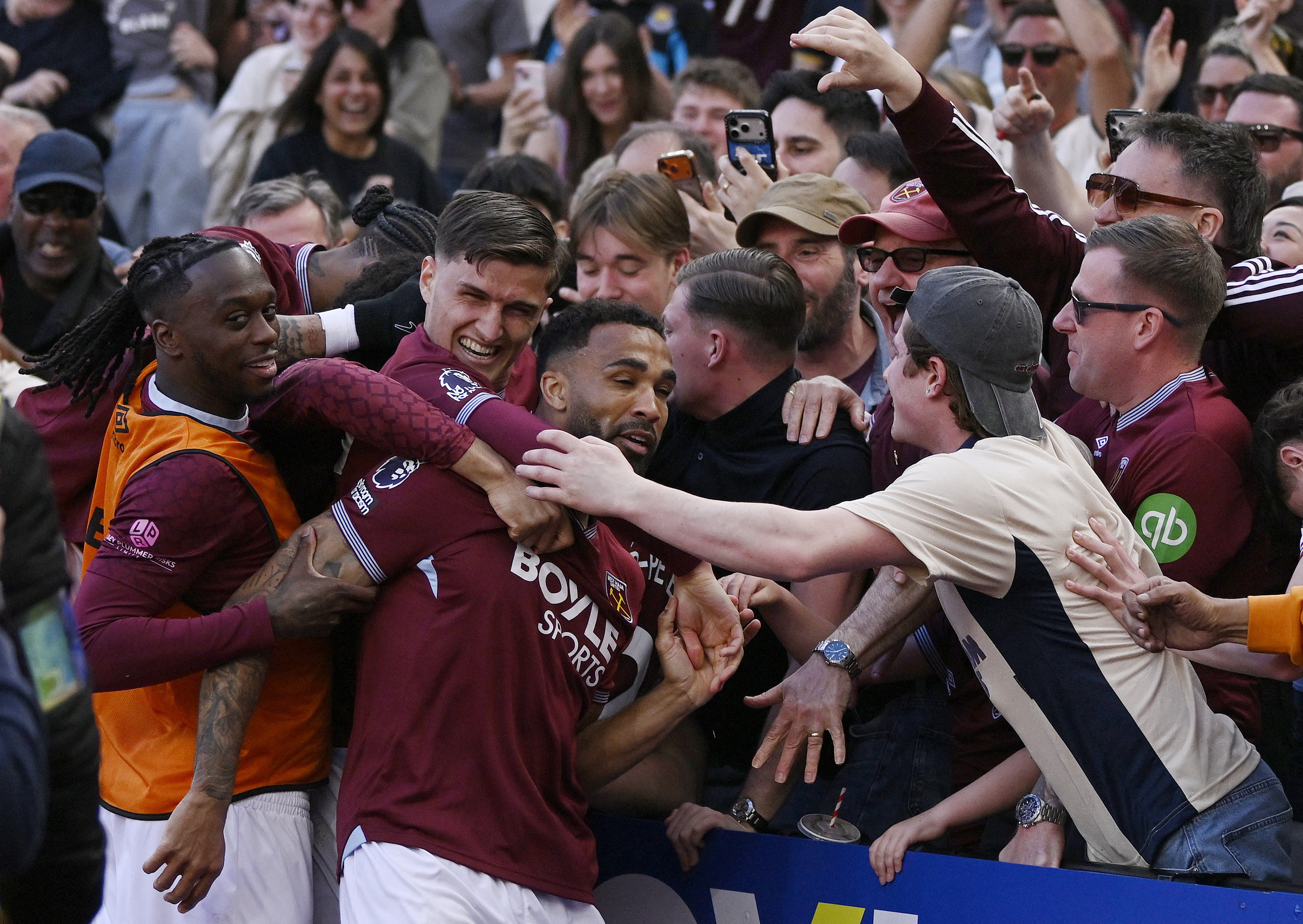 cover West Ham boost survival chances with 2-1 win over Everton