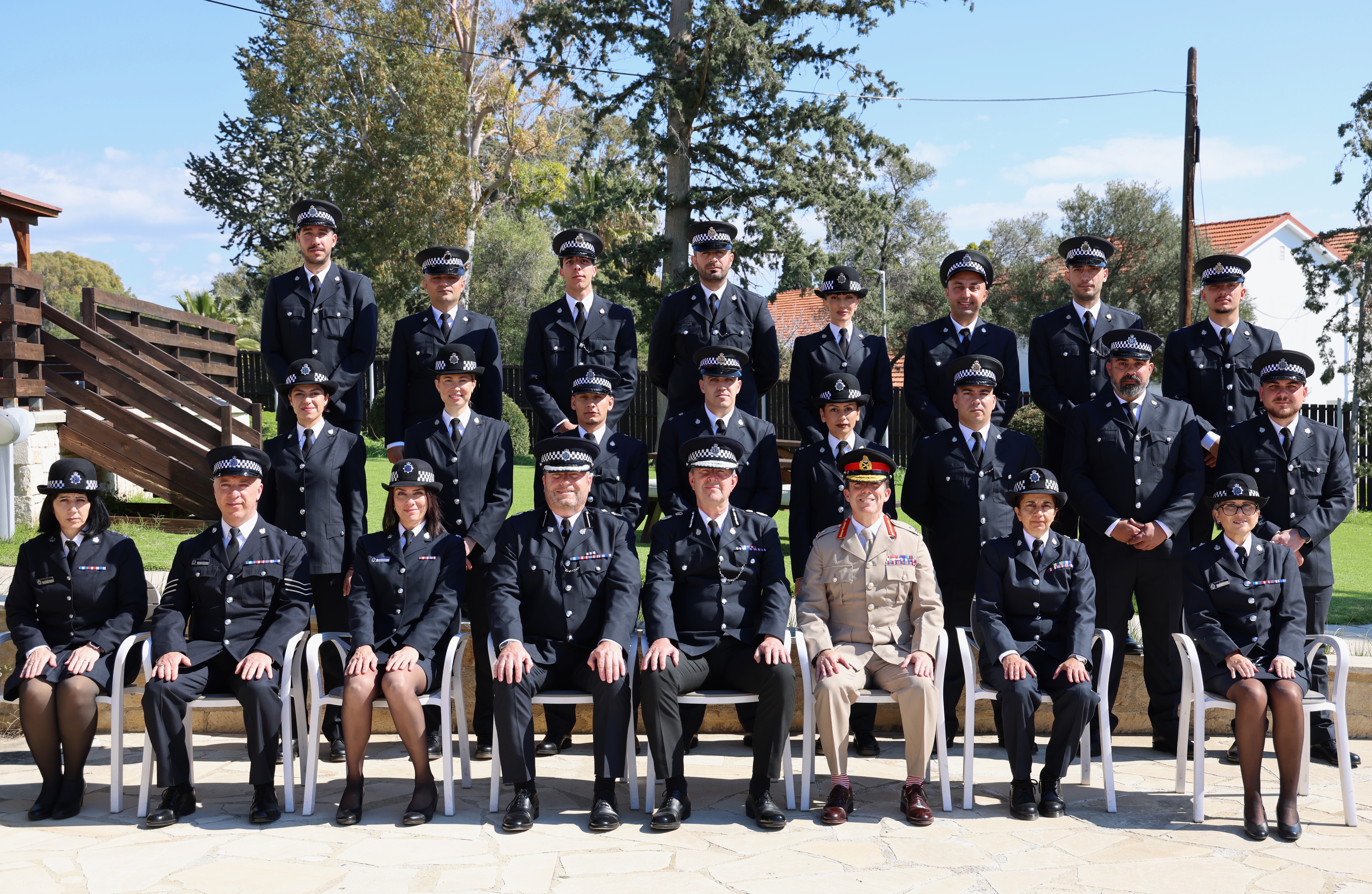 cover British bases celebrate graduation of new police officers