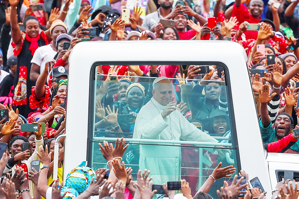 A new, forceful Pope Leo steps onto the world stage