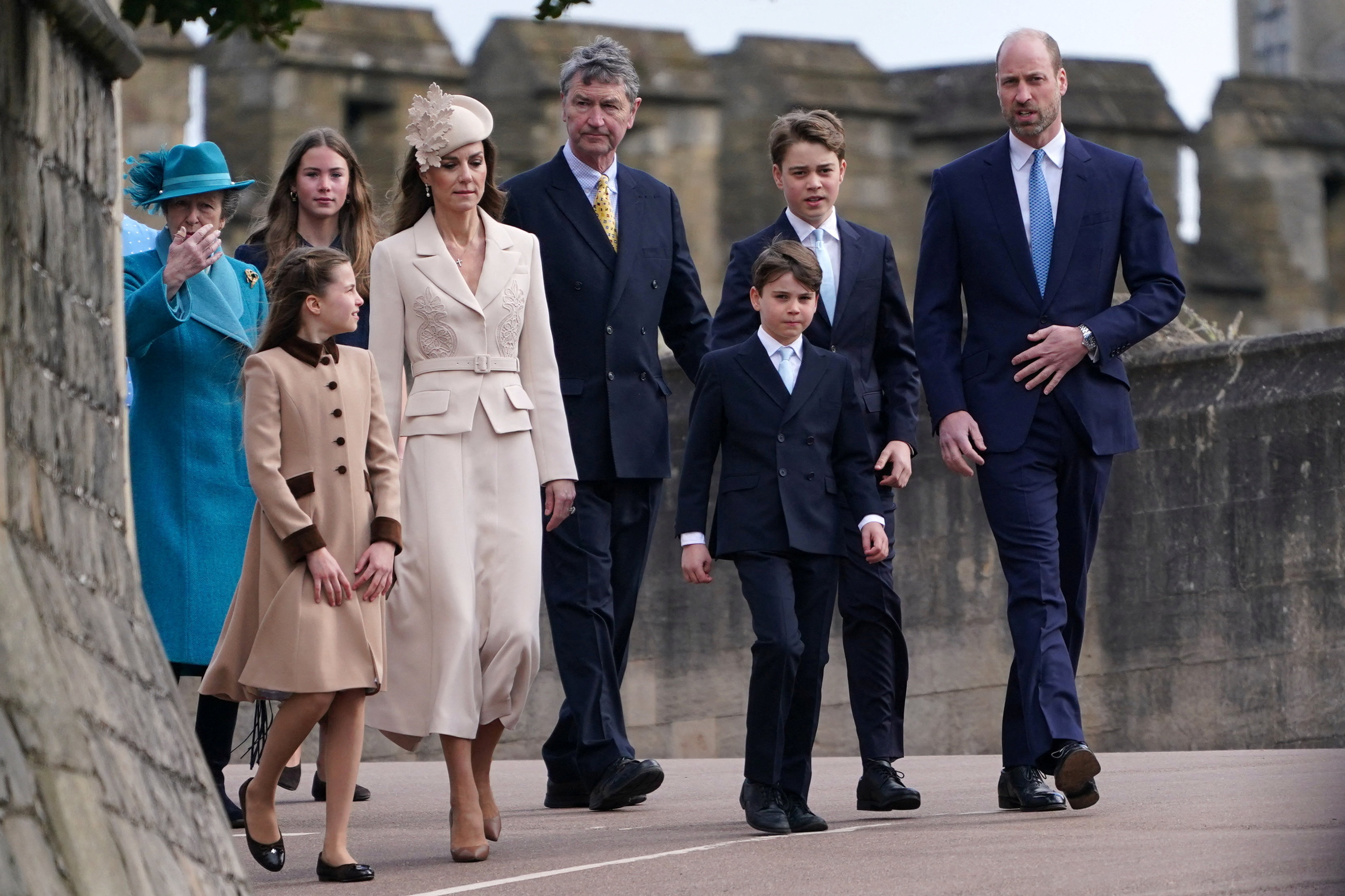 British royals gather for Easter service, with Andrew and his family absent