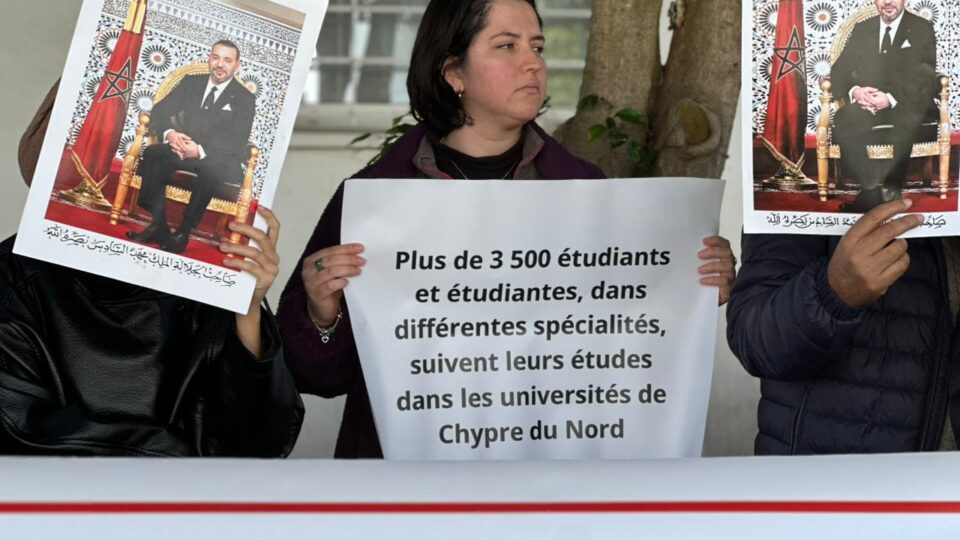 cover Moroccans protest as country refuses to recognise degrees awarded in northern Cyprus