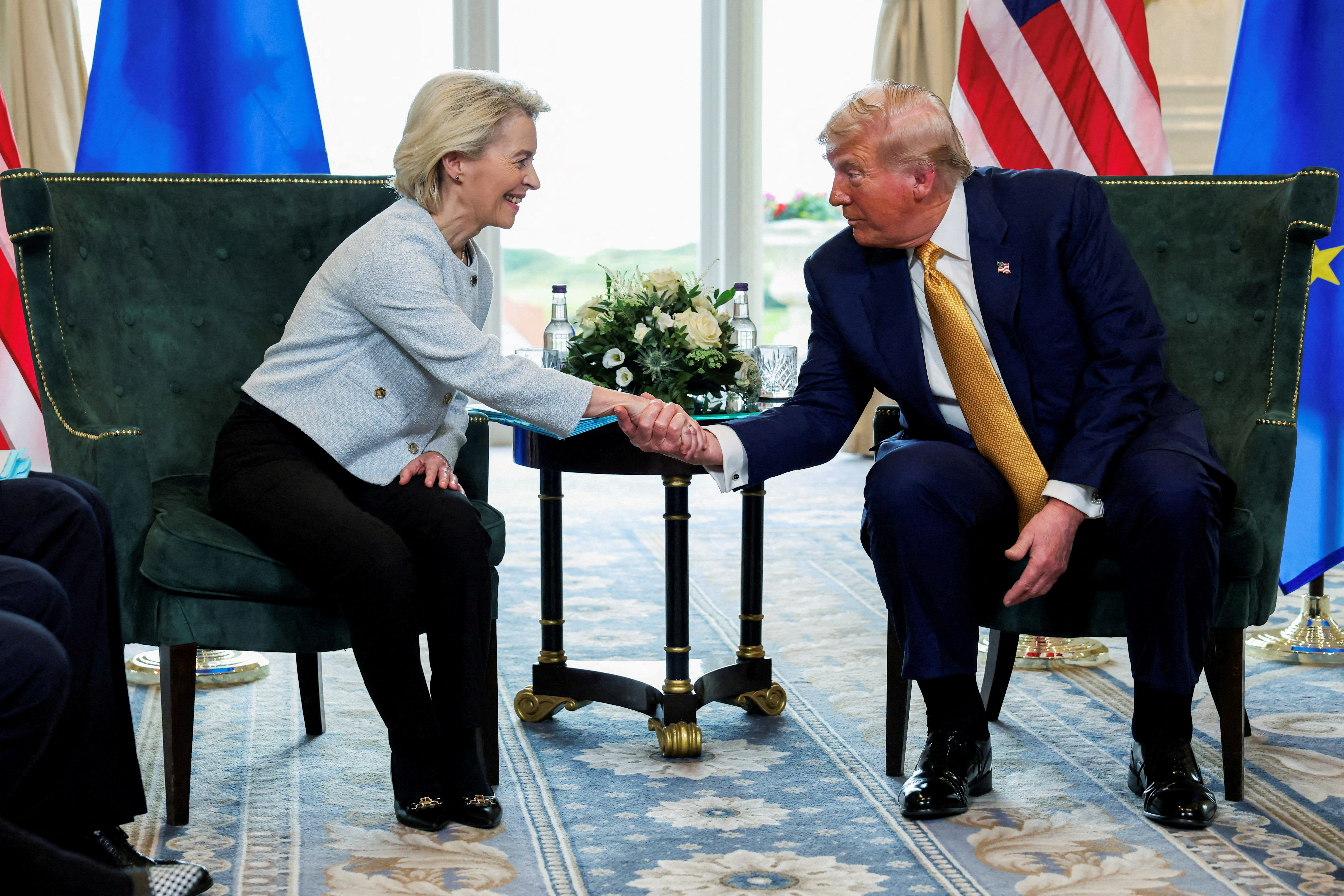 image Trump says giving EU until July 4 to fulfill trade deal or will raise tariffs