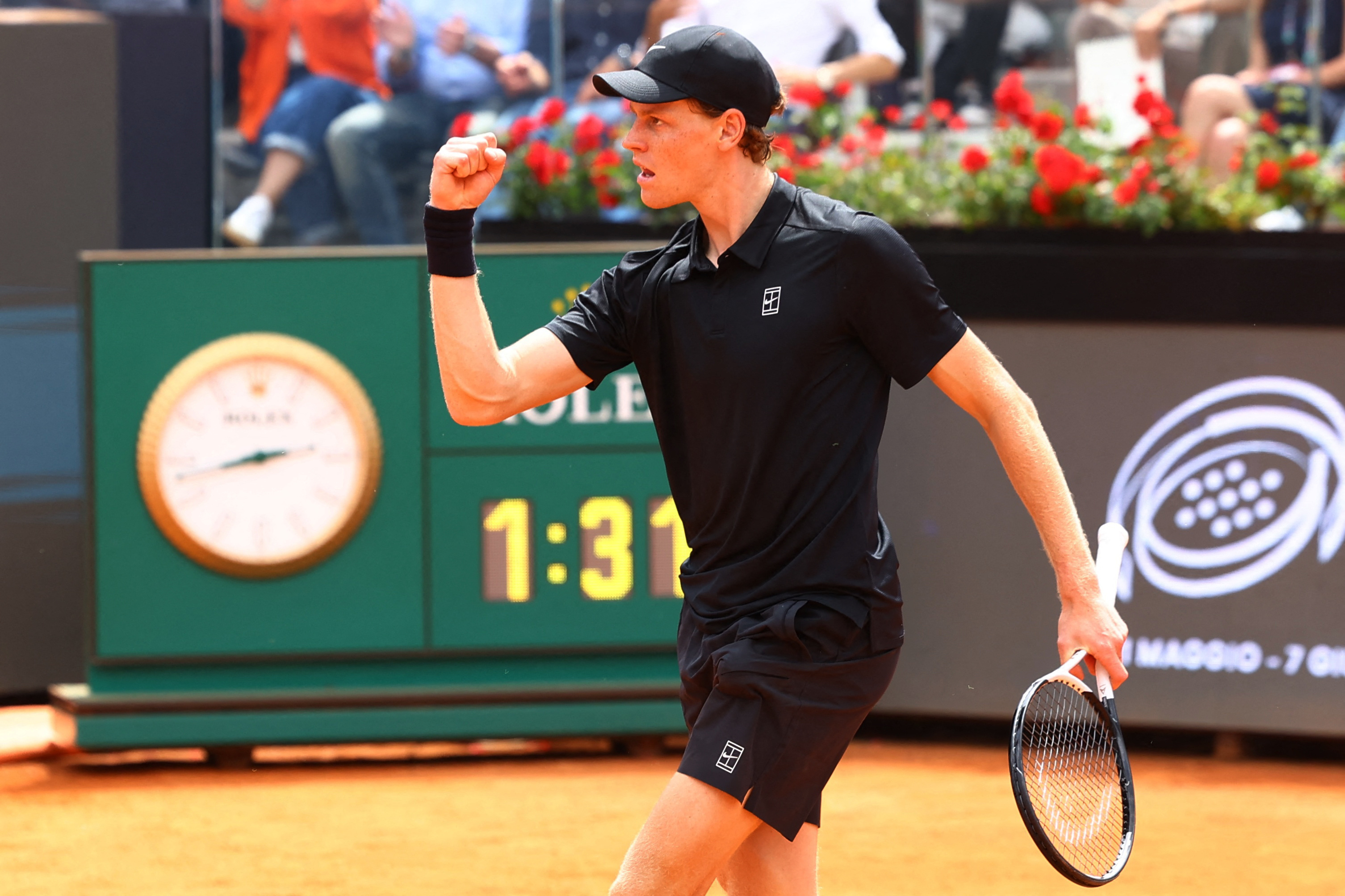 image Sinner surges into Rome semis with record 32nd straight Masters win