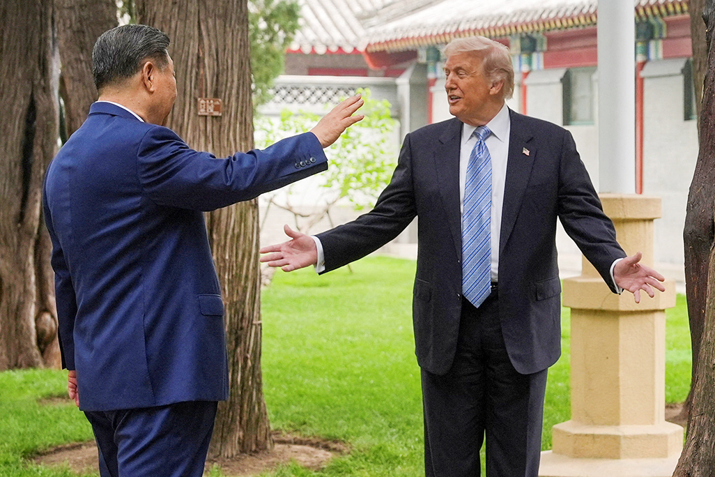 image Trump leaves Beijing with few wins but warm words for Xi