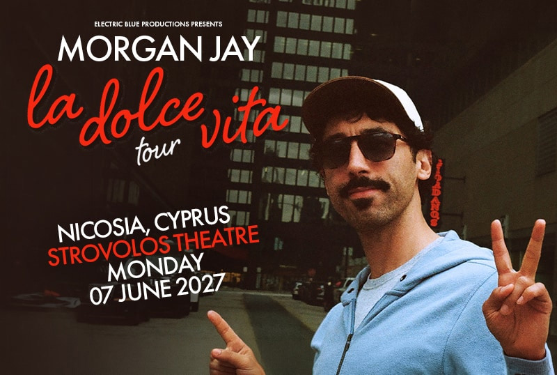 cover Comedian-musician Morgan Jay in Cyprus for first time