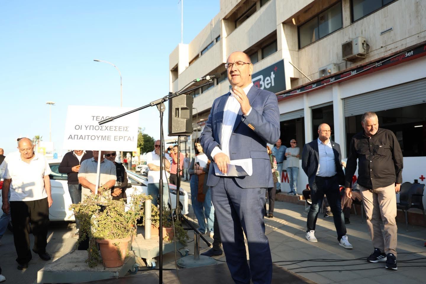 cover Vyras redoubles criticism of govt over Larnaca port, marina