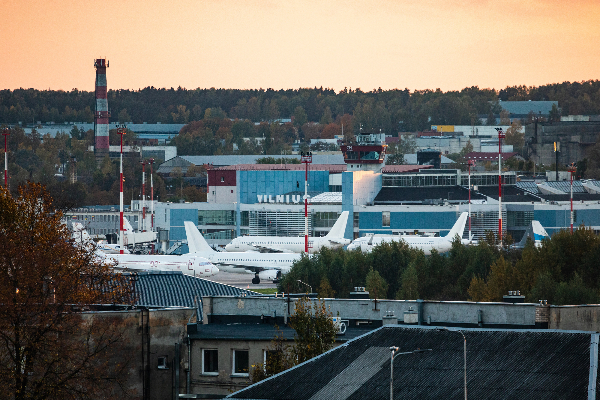 cover Lithuania issues air danger warning over suspected drone threat, asks public to take shelter and suspends traffic at airport