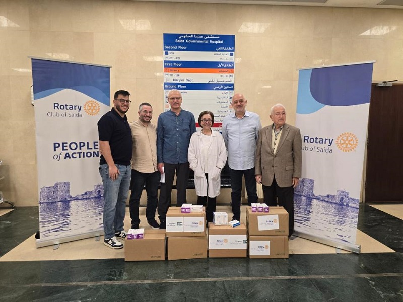 Rotary Club of Nicosia Lefkothea delivers medical aid to Lebanon with support of Medochemie