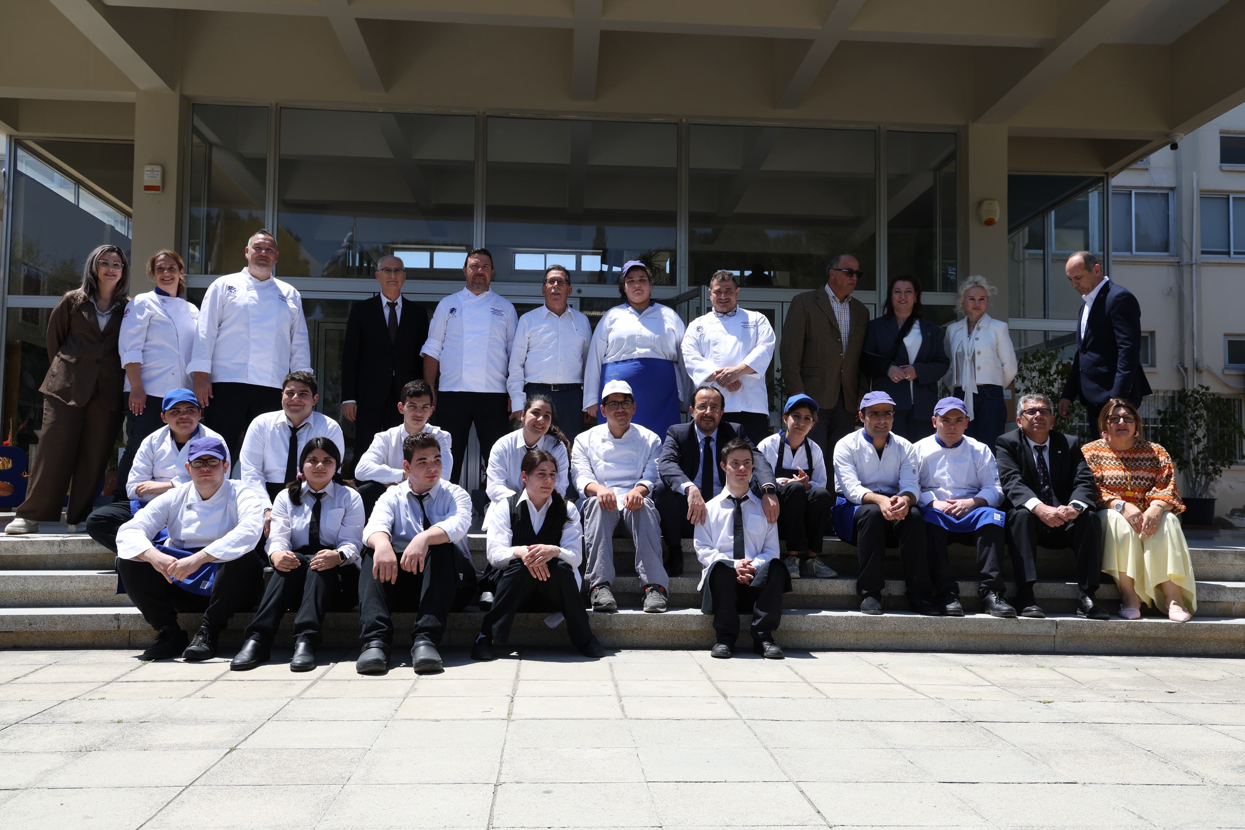 Nikos Christodoulides, school, education, brunch