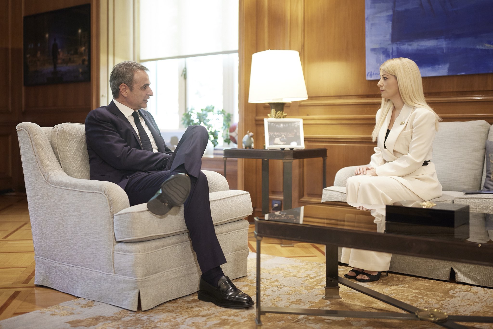 cover Greece ‘our most steadfast support’, Annita says after Mitsotakis meeting