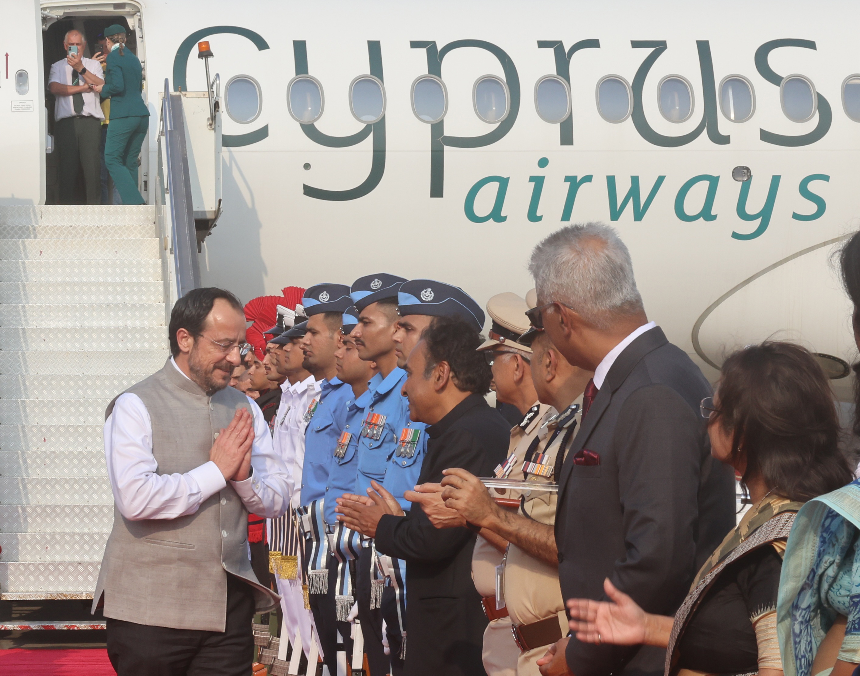 cover Christodoulides arrives in India for state visit 