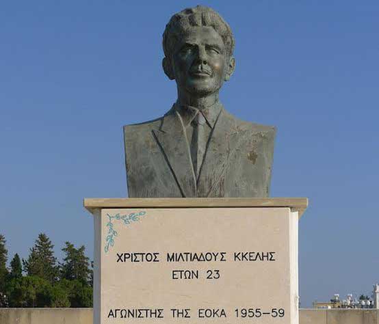 cover Bust of Eoka fighter stolen in Kissonerga