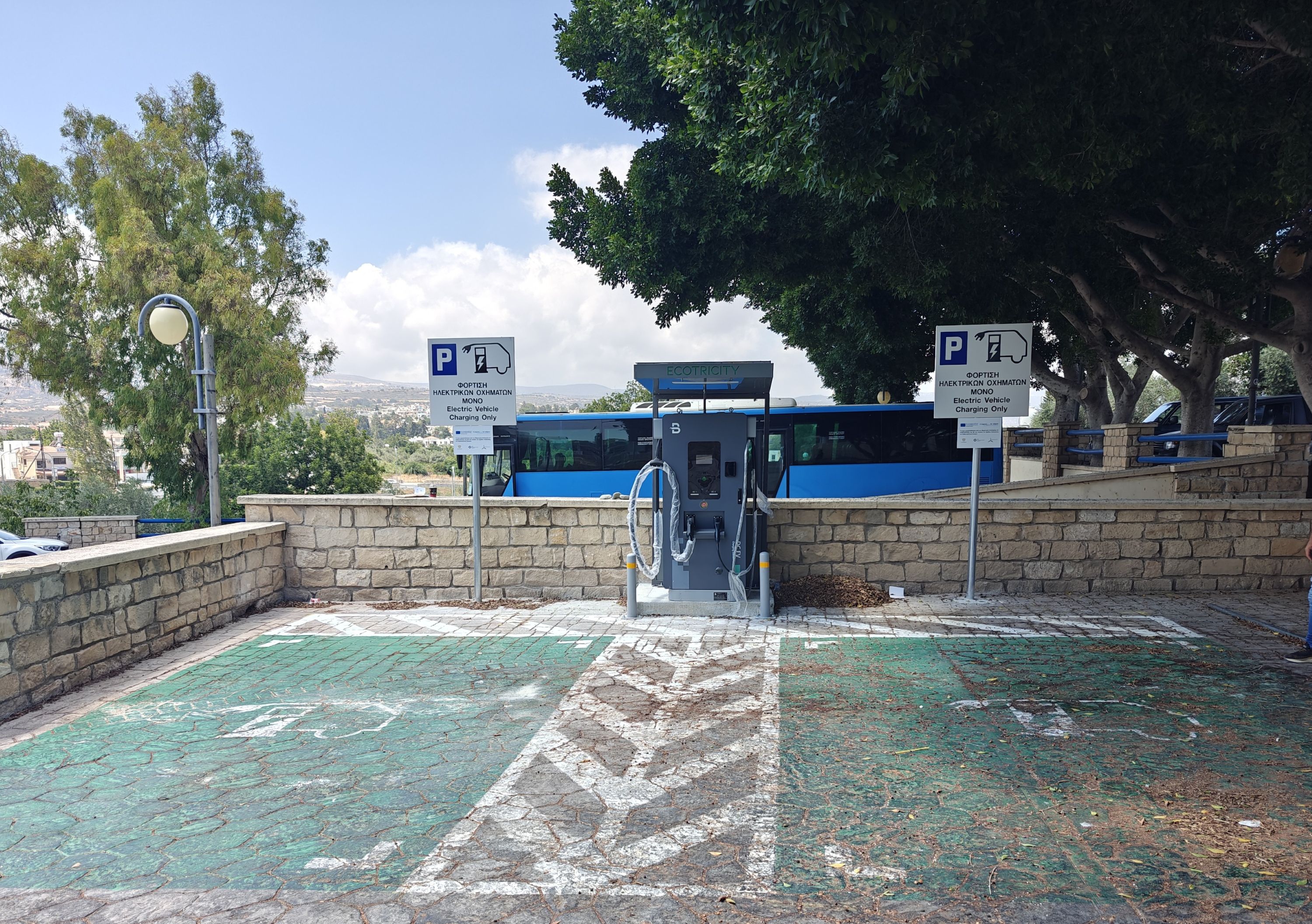 image Fast-chargers for e-vehicles installed across the island