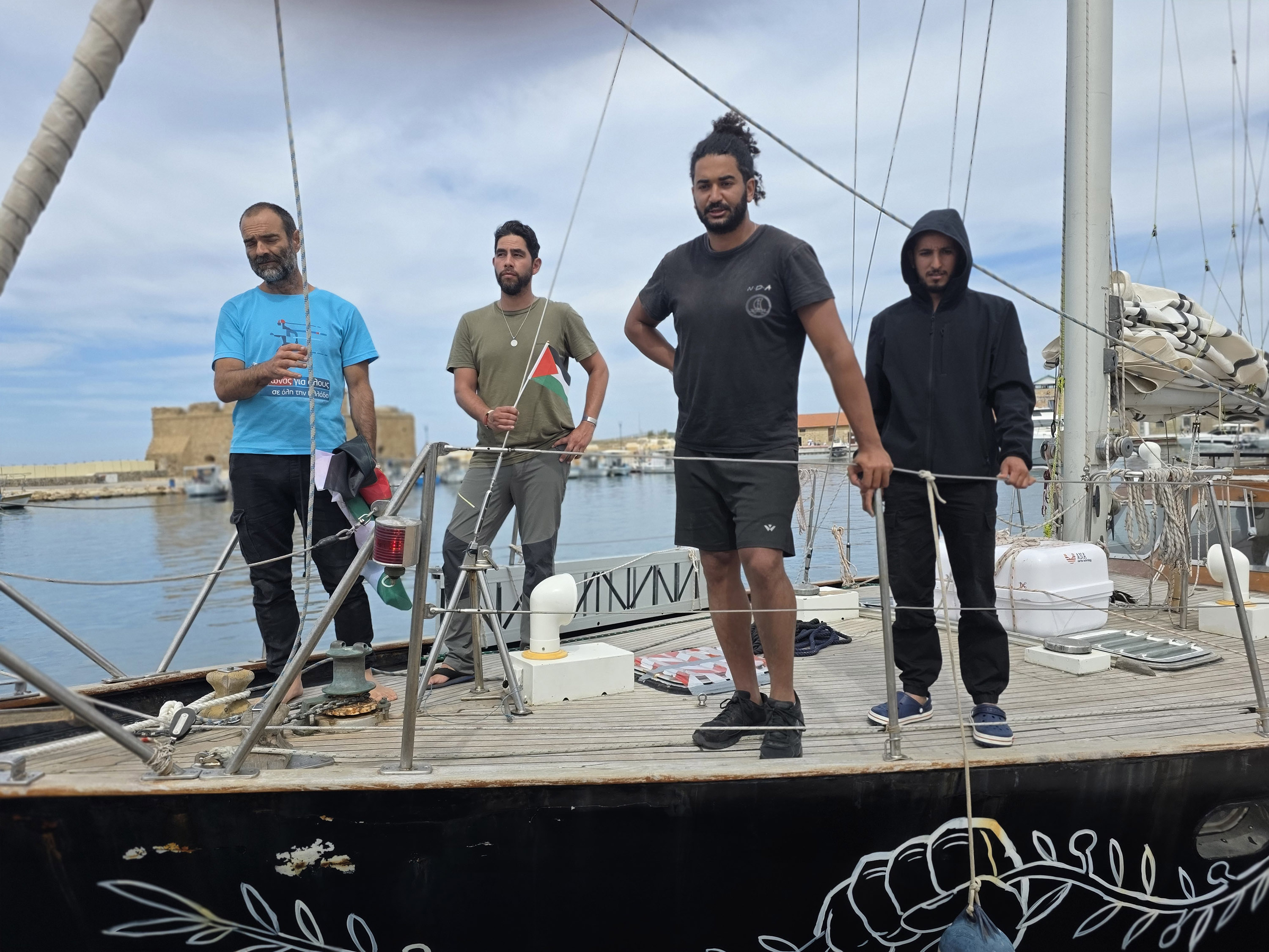 cover Supporters allegedly prevented from accessing Gaza Flotilla ship in Paphos