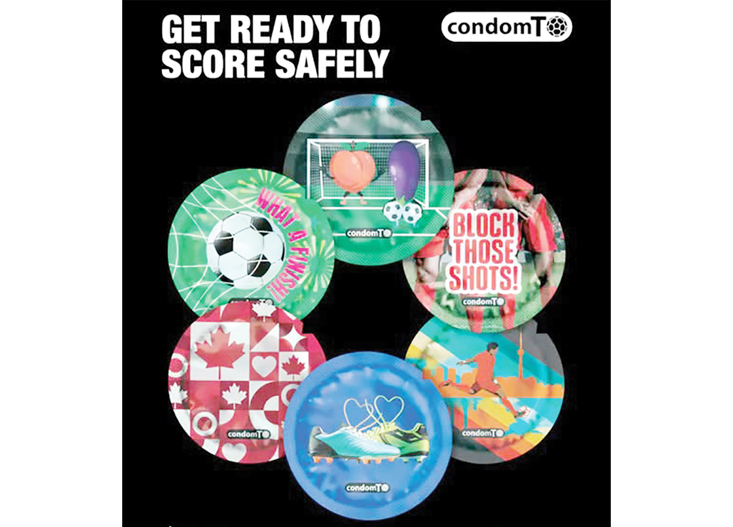 image Score safely in the bedroom: Toronto offers free World Cup-themed condoms