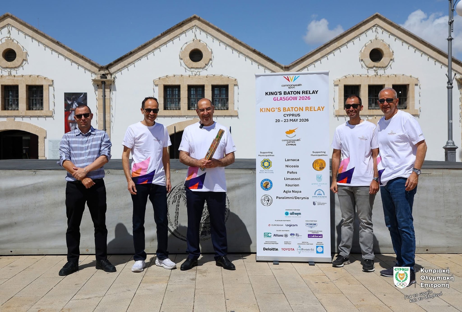 image Larnaca welcomes King&#8217;s Baton Relay for Glasgow Commonwealth Games