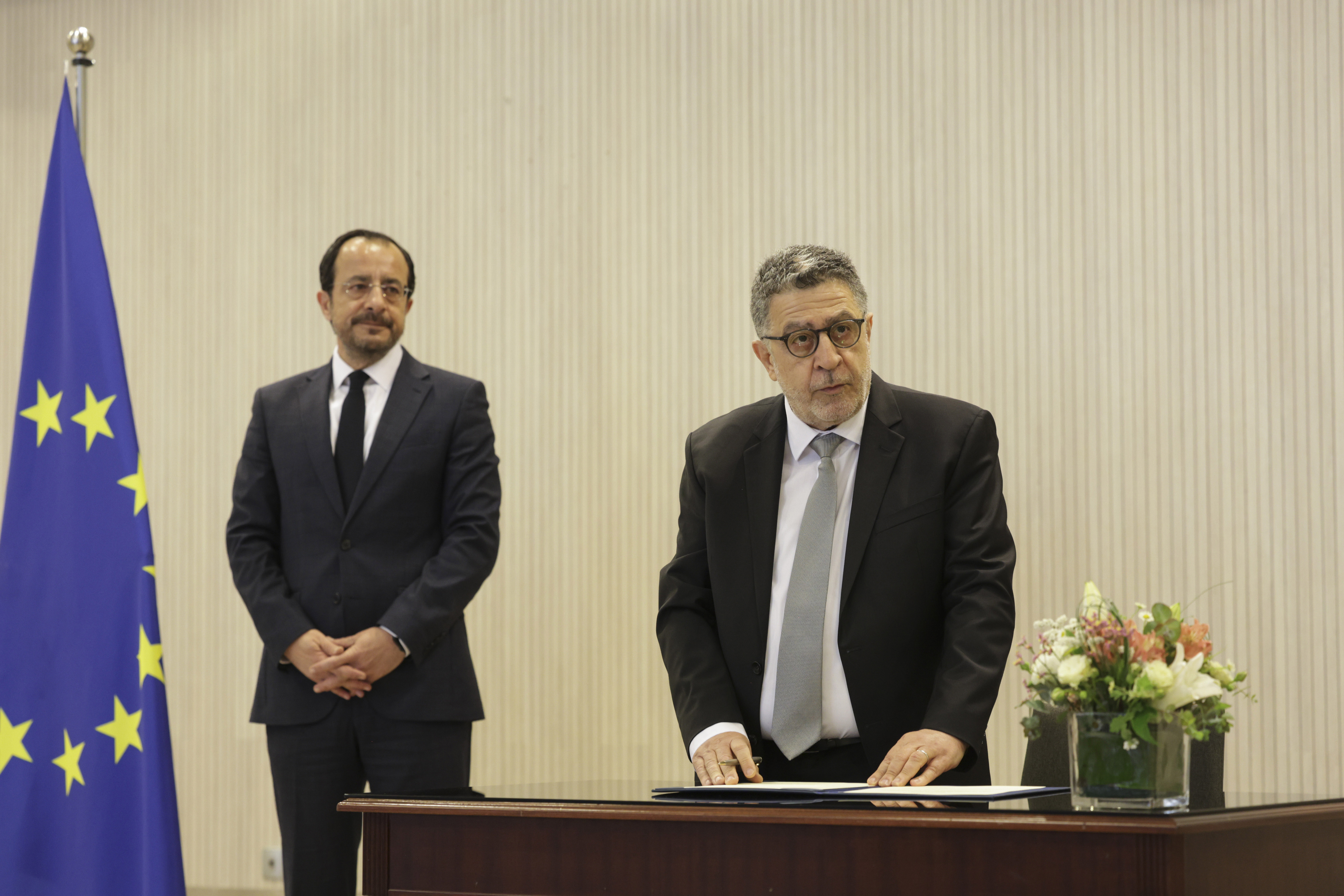 cover Alexandros Panayiotou sworn in as Supreme Court judge