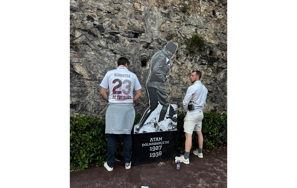 cover Anger in Turkey after Freiburg fans pee on Ataturk monument