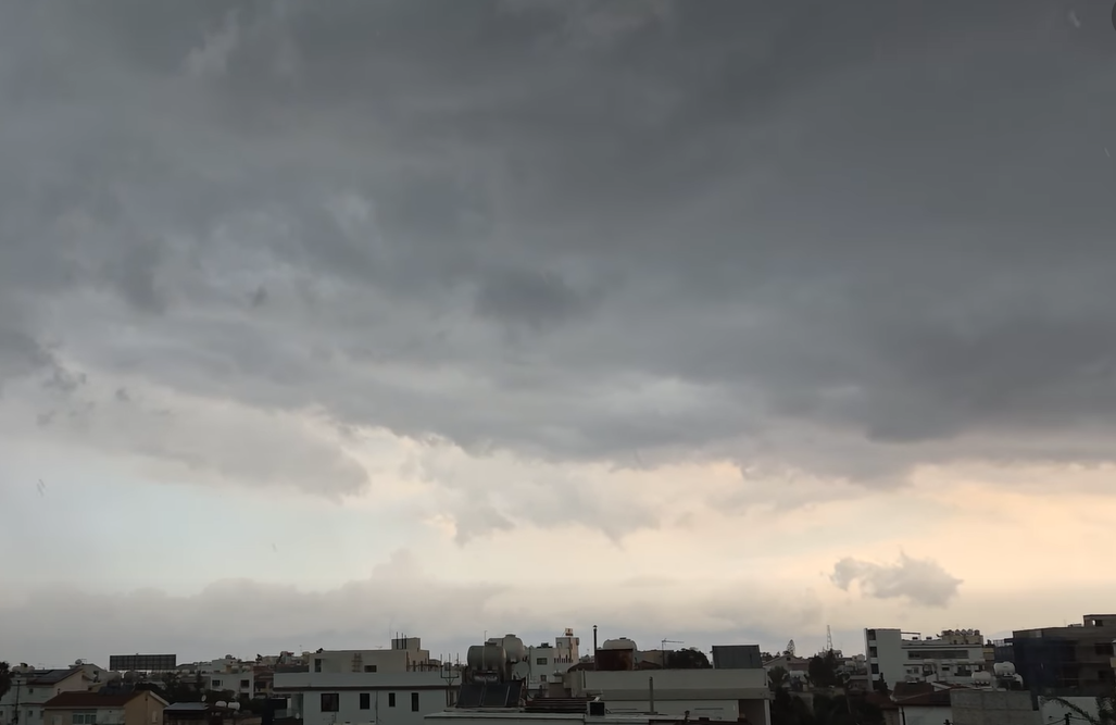 cover Heavy rain and hail hit Nicosia as police warn drivers over hazardous roads