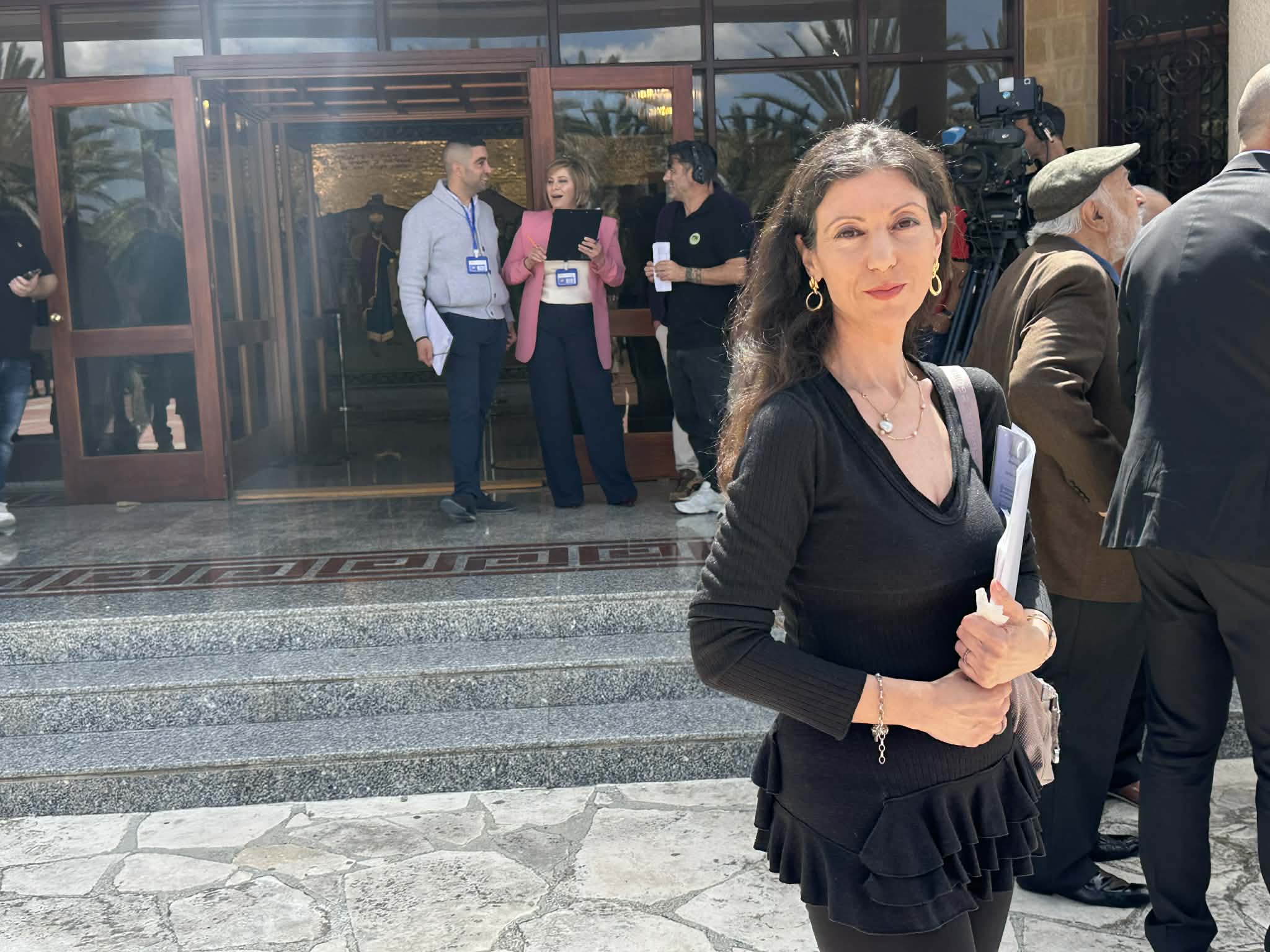 cover Celestina de Petro submits candidacy, attacks Charalambides