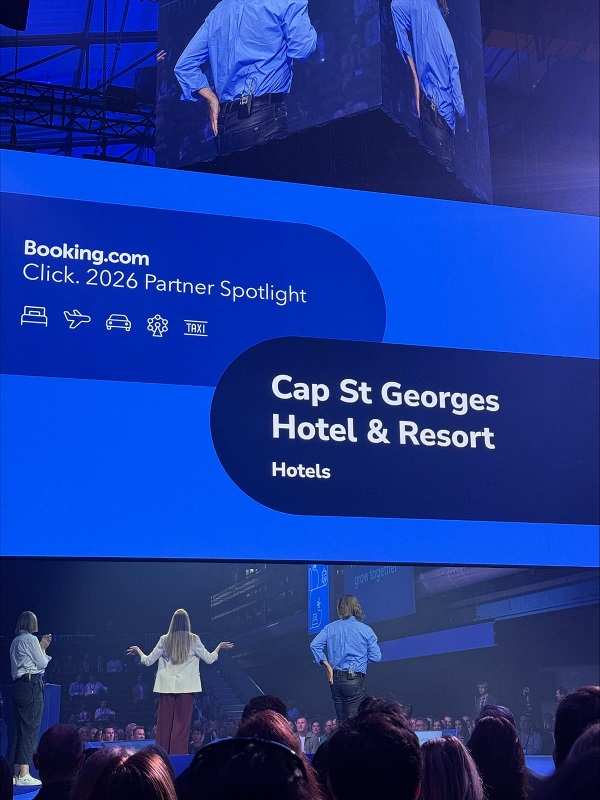 Booking.com honours Cap St Georges as Click. EMEA 2026 Partner Spotlight Property