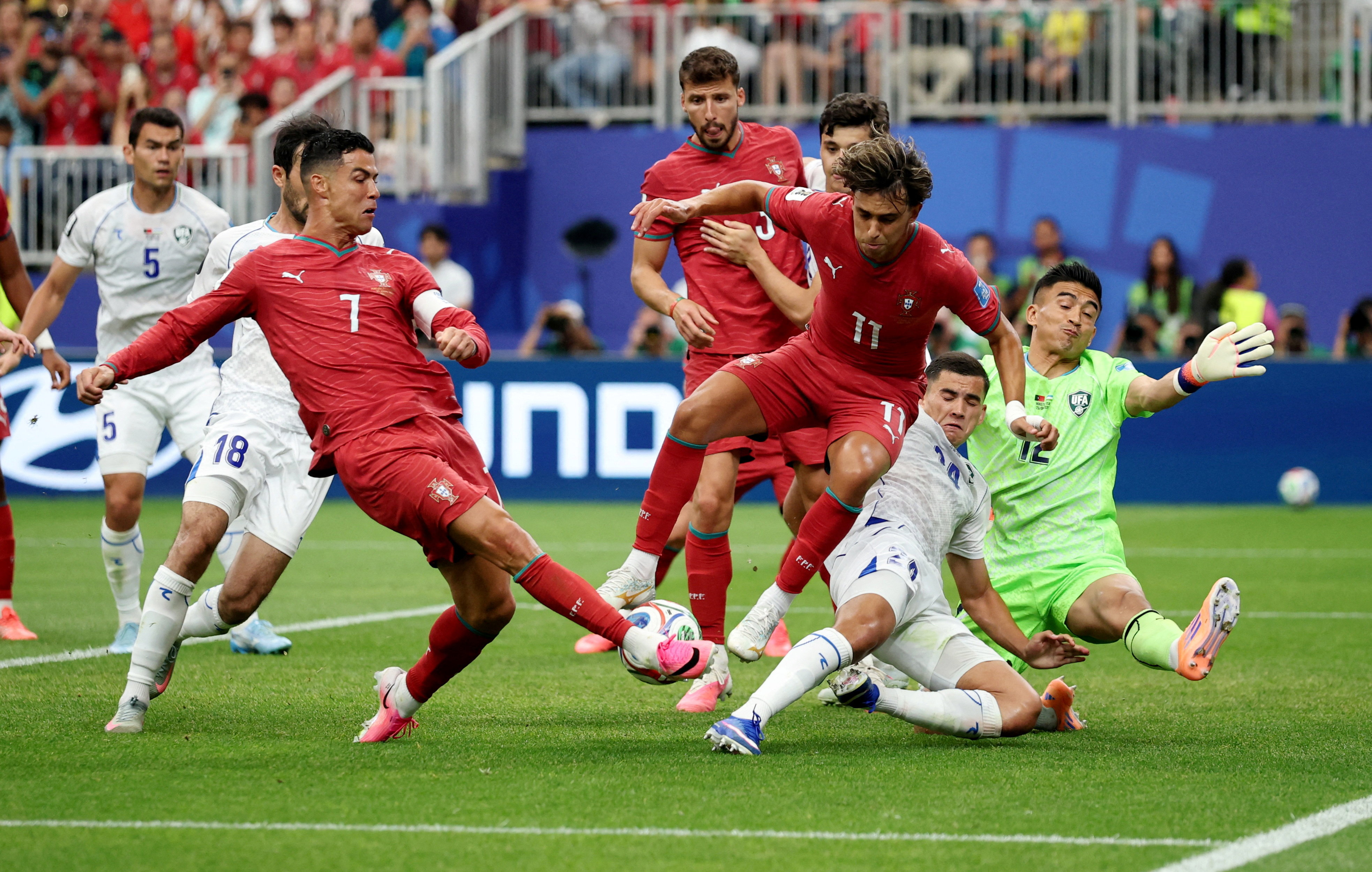 cover Portugal and Colombia battle for top spot to dodge heavyweights 