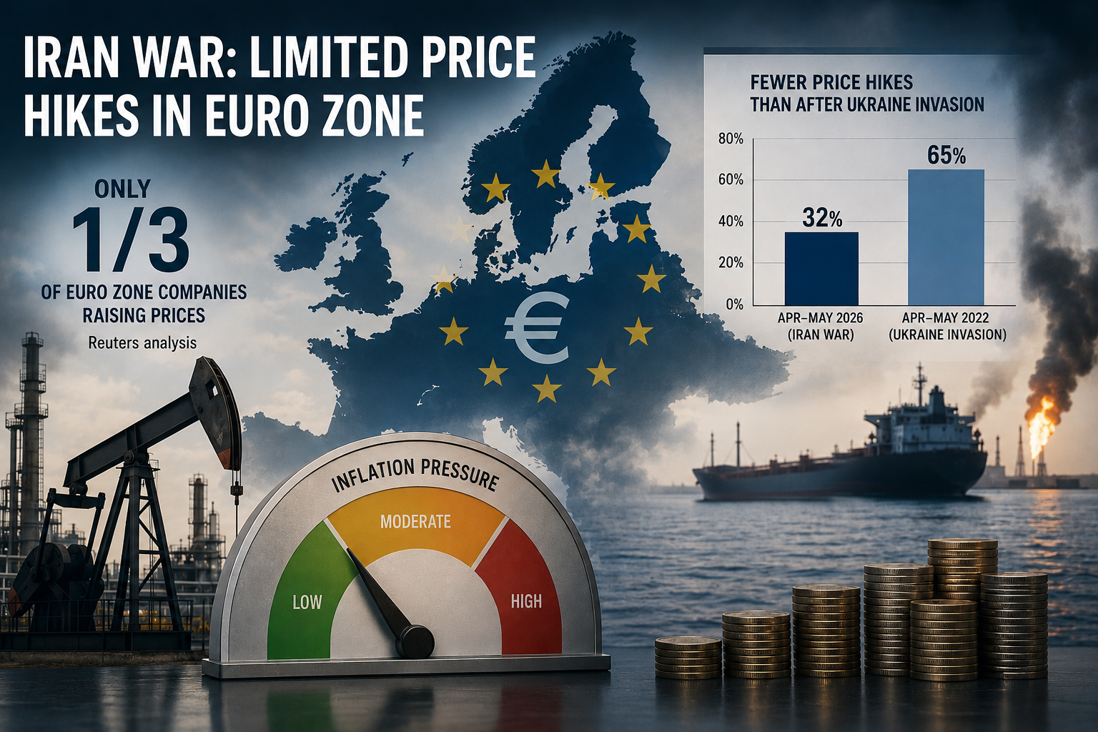 cover Iran war not triggering Ukraine-style inflation surge in Euro zone, analysis shows