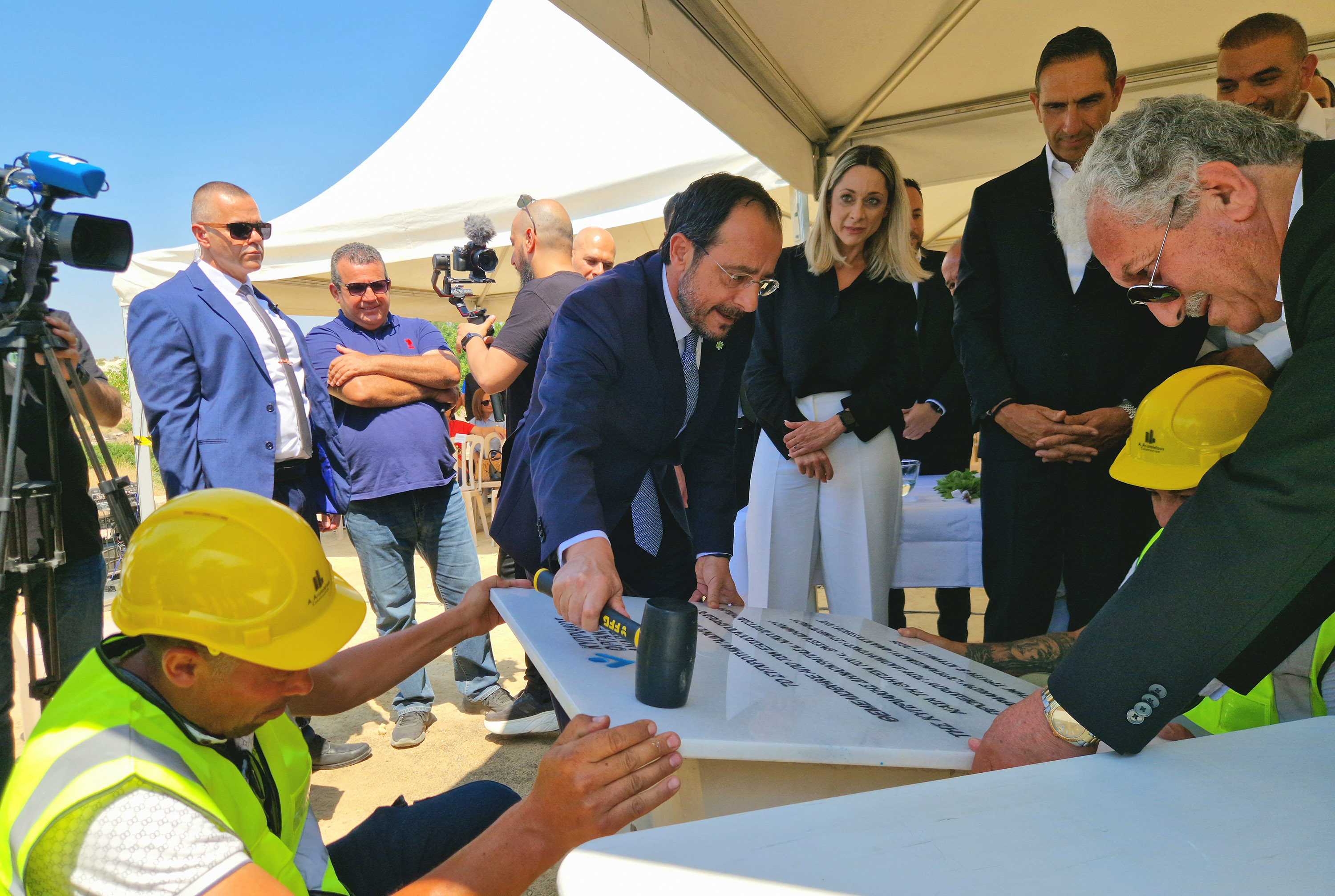 President lays foundation stone for Polemidia affordable hou