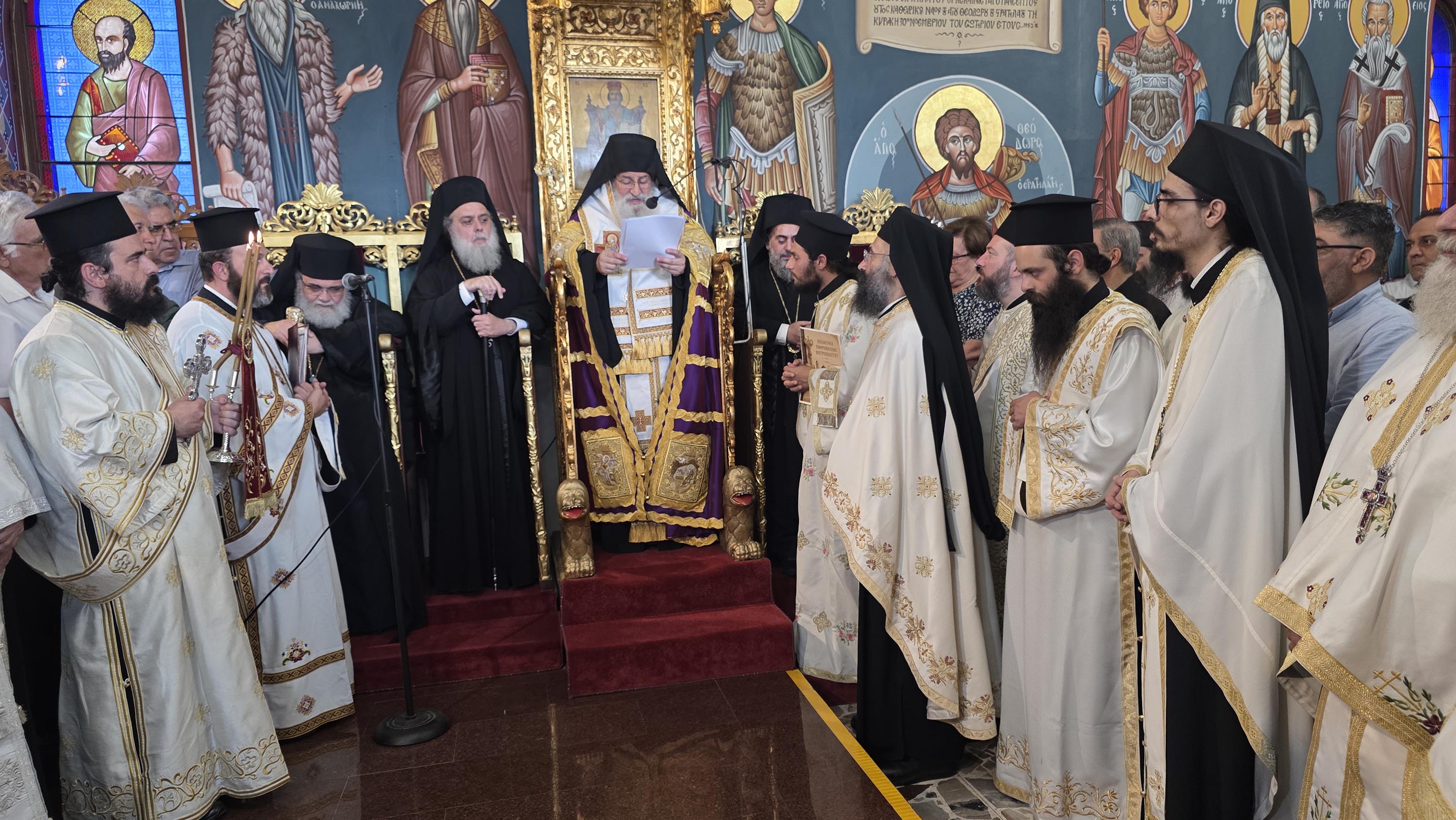 Archbishop Georgios, bishop, Paphos, bishopric, archbishopric, liturgy, church