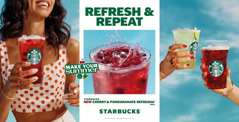image Starbucks Summer Beverages: refreshing you every moment of hottest season