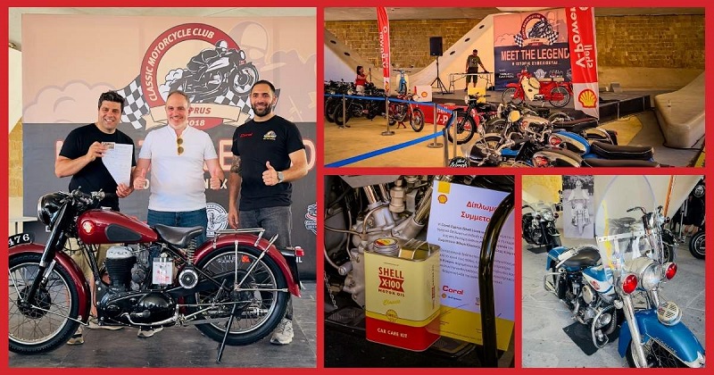 image Coral Cyprus, Shell-branded service stations once more sponsor classic motorbike event