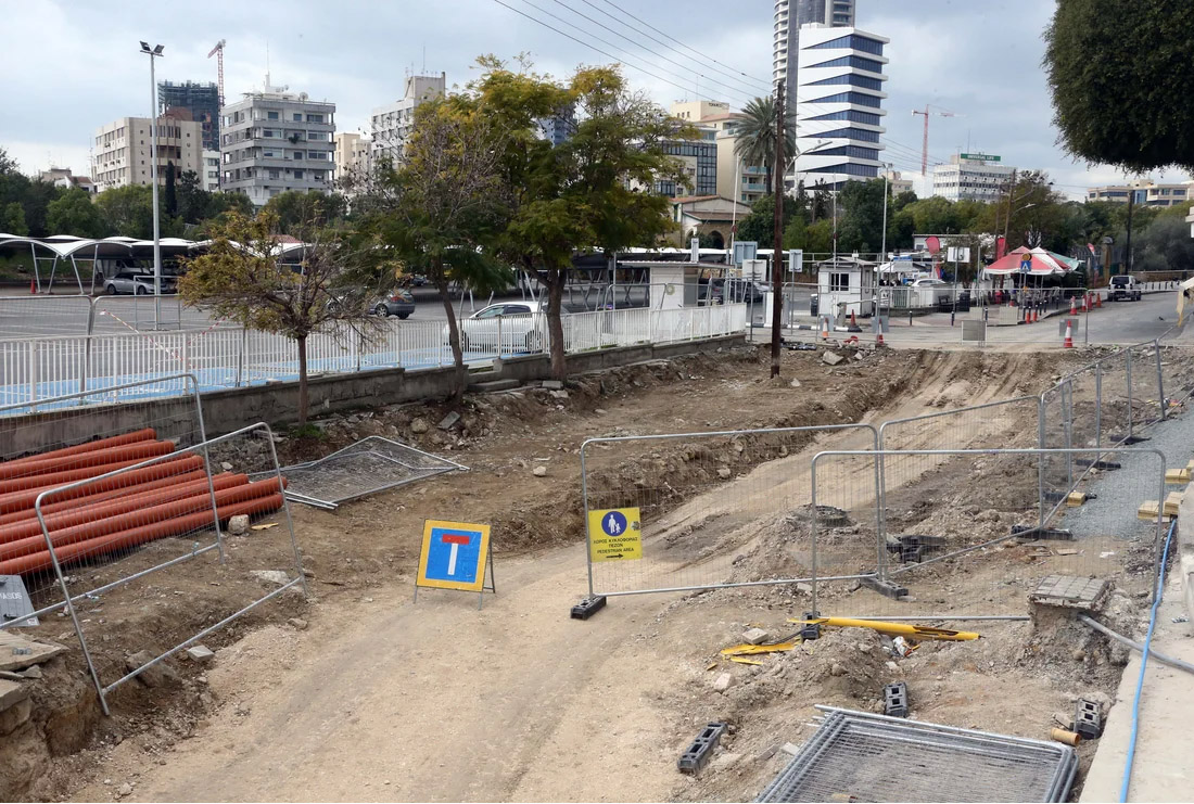 cover Nicosia city centre remains clogged with endless ‘sustainable’ works