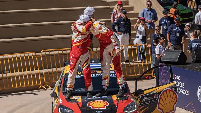 Coral Cyprus, Shell-branded stations hail Flandy, Stefanis on Acropolis Rally participation